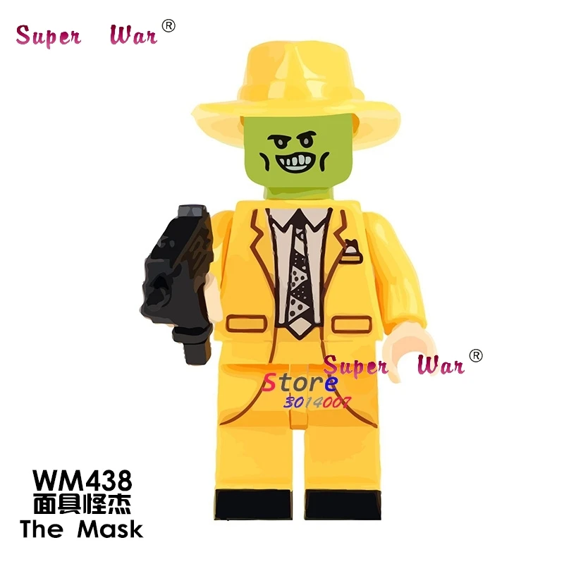 

1PCS model building block action superheroes The Mask house hobby learning Dolls diy toys for children gift