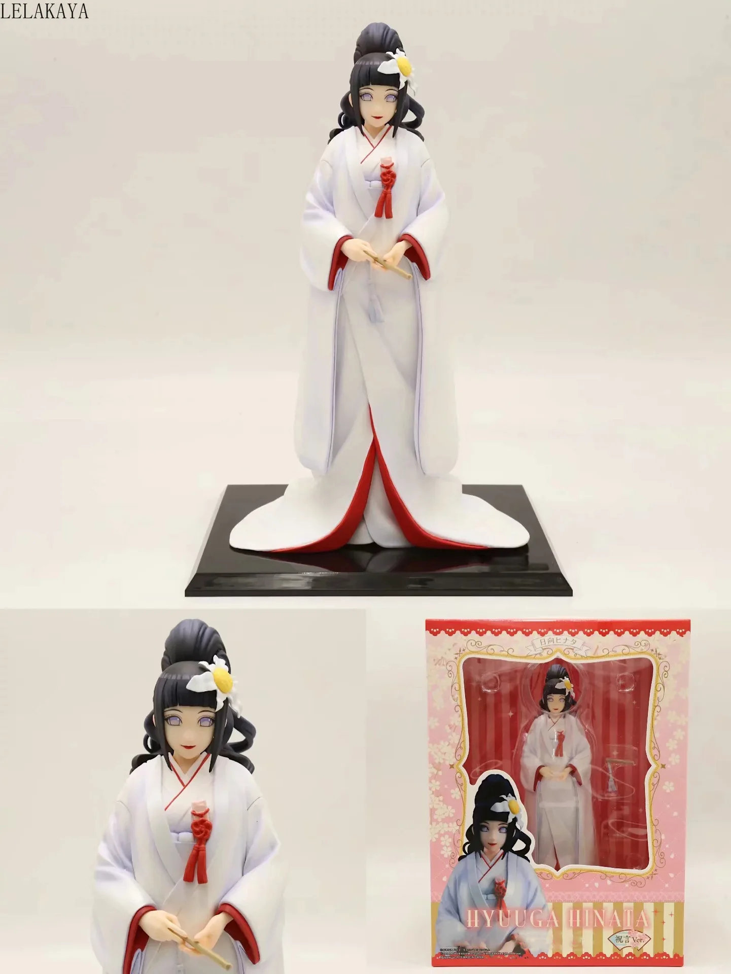 

New arrival Anime Naruto Shippuden Hyuga Hinata White Kimono Ver. 1/7 scale PVC Action Figure Model lelakaya Toys Doll 21CM