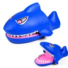 Large Shark Mouth Dentist Bite Finger Game Electric Sounded Luminescent Funny Novelty Gag Toy For Kids Children Play Fun cylindrical ferrofluid anti stress toys magnetic liquid ferrofluid liquid display funny novelty gag toy kids children play fun