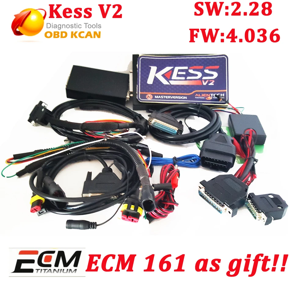 

2019 KESS V2 4.036 (SW: V2.30 HW: V4.036) OBD2 ECU Chip Tuning Kess V4.036 Master No Token Limits Diagnostic tool
