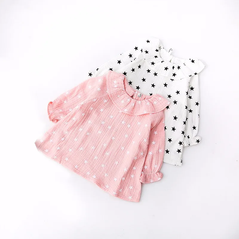 Baby Girl Dress 2018 New Spring Autumn Girls Stars Printed Dress Fashion Princess Dress 1 Year Birthday Dress Baby Girl Clothes