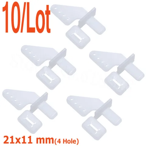 10pcs Lock On Nylon Control Horns 21x11 mm 4 Hole For RC Model Airplane Parts Remote Control Foam Electric KT Kit 10pcs Lock On Nylon Control Horns 21x11 mm 4 Hole For RC Model Airplane Parts Remote Control Foam Electric KT Kit