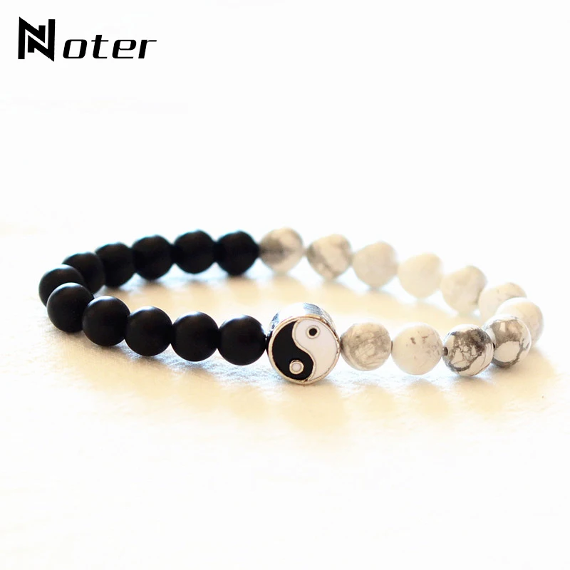 

Minimalist 8mm Beads Bracelet Men Women Charm Yinyang Couple Braslet Yoga Meditation Jewelry Buddha Braclet Pulseras Joyas Gift