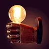 Lampe murale créative Vintage, E27 LED, poignet en résine, couloir, chevet chambre à coucher Edison G80 ST64, ampoule incandescente, intérieur ► Photo 2/6