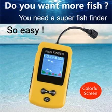 Free Shipping!Hot Sale Alarm Brand New 100M Portable Sonar Colorful LCD Fish Finder Fishing lure Echo Sounder FishFinder