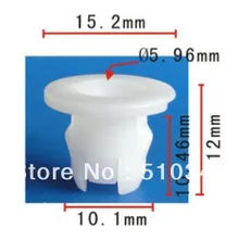 Подходит для 9 мм отверстий для автомобилей Пластиковые зажимы крепеж на Голову Нейлоновая гайка чехол для mitsubishi Mr 444858 или MB 817060