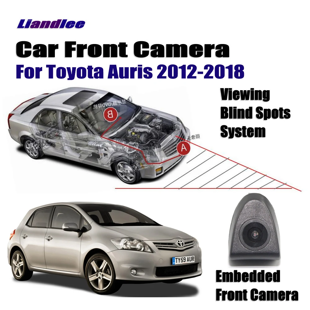 Автомобильный Камера для Toyota Auris 2012- 2013 Автомобильная Камера Переднего Вида/прикуривателя переключатель/4," ЖК-дисплей монитор Дисплей