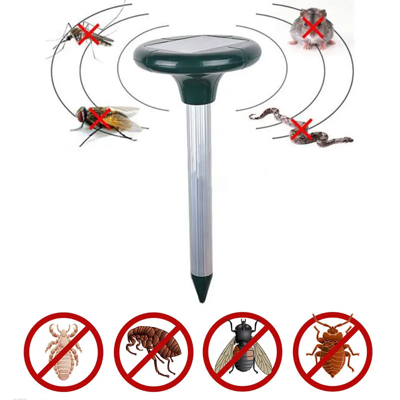 

Solar Power Ultrasonic Gopher Mole Vole Snake Mouse Pest Reject Repeller Rodent Pest Control Mosquito Repeller Drop Shipping