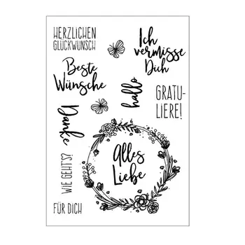

Best Wish DIY Silicone Clear Stamp Cling Seal Scrapbook Embossing Album Decor