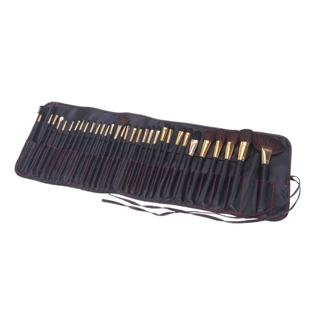 

32Pcs Professional Cosmetic Make Up Set Wood Makeup Brushes Kit With Pouch Bag Case styling tools make up brushes face care
