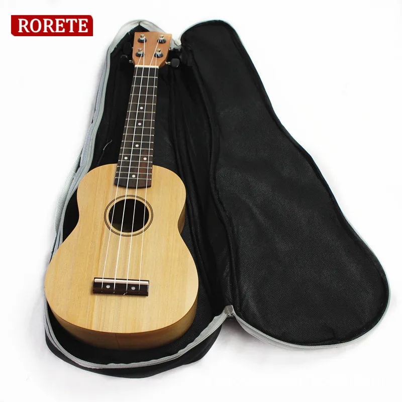 

Professional 21 23 26 Inch Double Strap Hand Folk Canvas Ukulele Carry Bag Padded Case For Ukulele Guitar Parts & Accessories