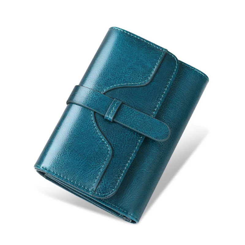 

Genuine Leather Wallet Women Luxury Small Coin Purses Ladies Wallets Women Short Purse Female Mini Clutch Bag Card Holder Wallet