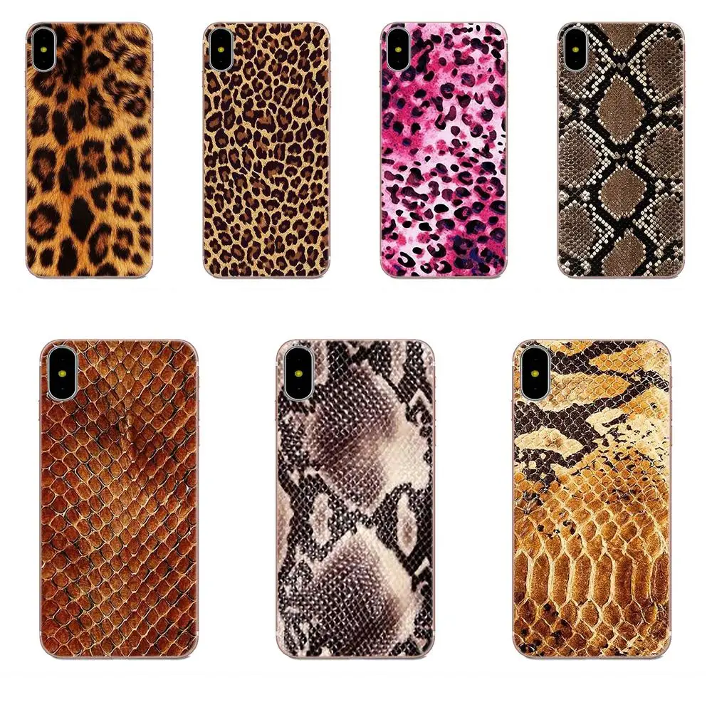 

Soft Cell Phone Leopard print Snake skin For Galaxy A3 A5 A7 On5 On7 2015 2016 2017 Grand Alpha G850 Core2 Prime S2 I9082
