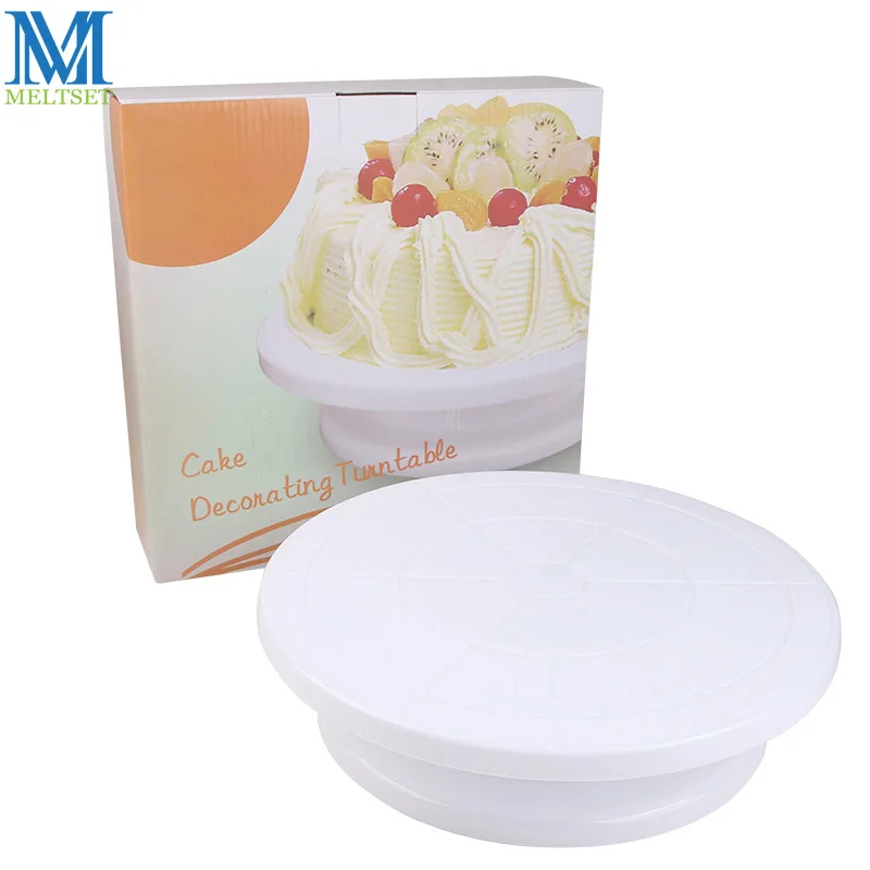 Round Shape Cake Decorating Turntables 360 Degree Rotating