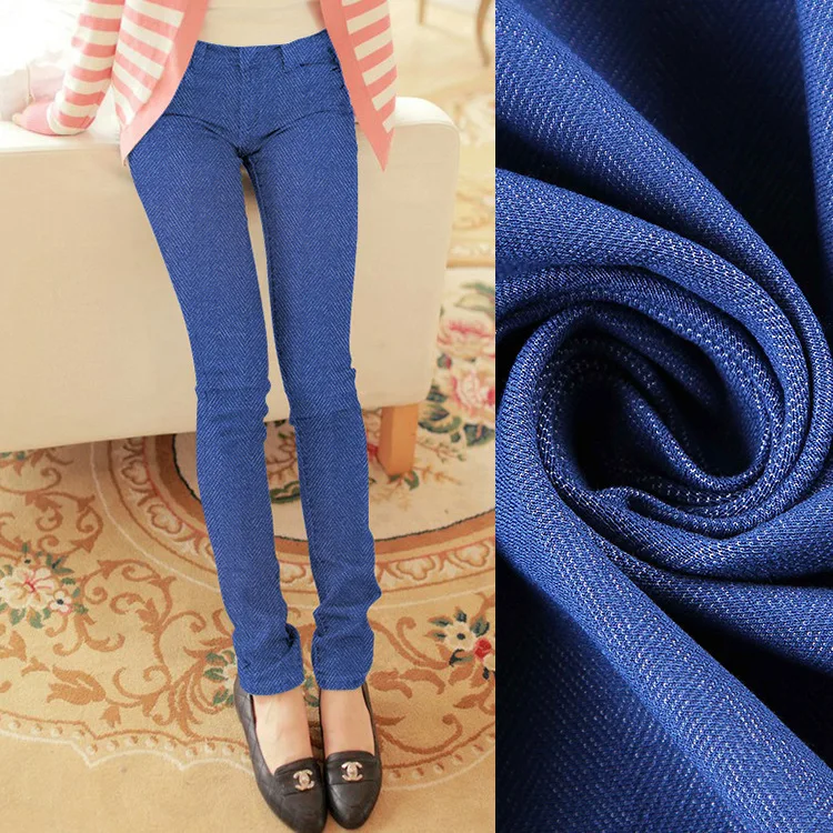 37 color stripe denim fabric / dyeing washed stripe jeans cloth fabric