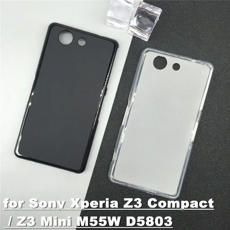 Официальный силиконовый Полный чехол для sony Xperia Z3 Compact/Z3 Mini M55W D5803, задняя крышка для телефона, черный чехол s Para