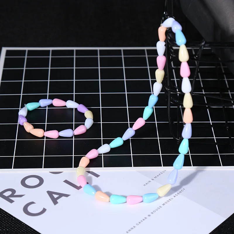 

2pcs/set Summer Style Kids Children Cute Candy Colorful Cartoon Acrylic Necklace and Bracelet for Girl Jewelry Gift Wholesale