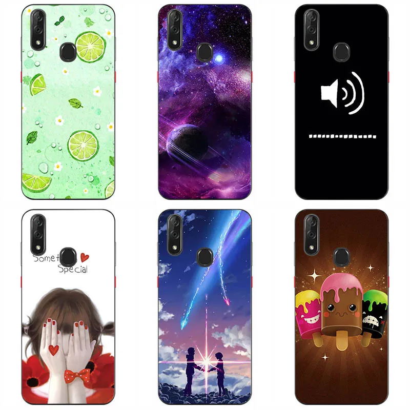 

Soft silicone Phone Cases For ZTE Blade V10 Vita Soft TPU Material Phone Case Back Cover Coque Print painting Flower style