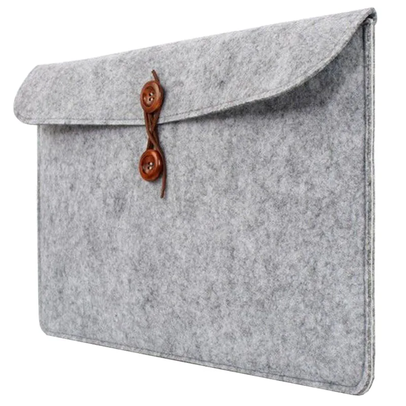 

11 13 14 15.6 17.3 Wool Felt laptop Bag Soft Pouch Case for Macbook Air Pro 13 15 Sleeve For HP/Acer/Asus/Lenovo Notebook Cover