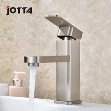 Manufacturers direct sales of four single-hole wire-drawing basin faucet hot and cold wash basin faucet