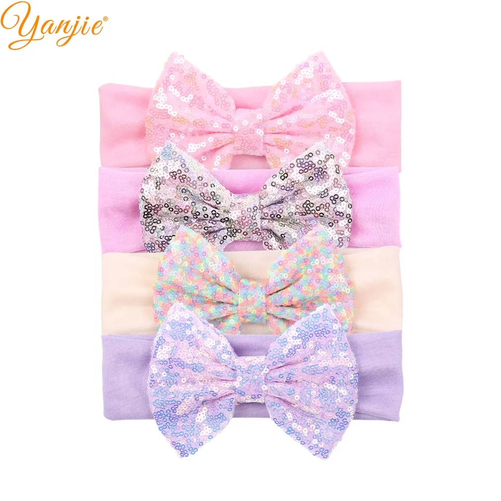 glitter bow headband