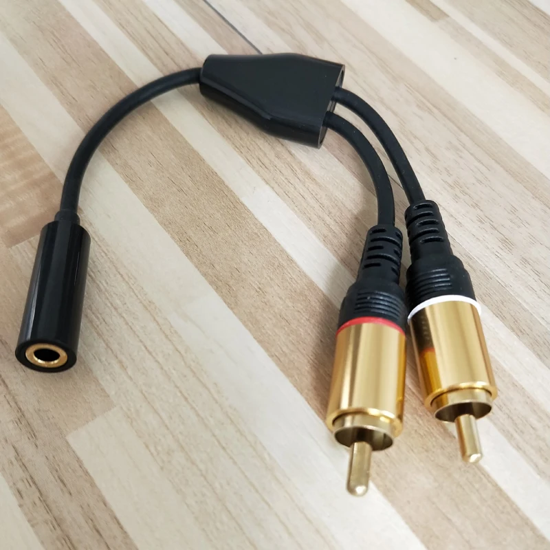 5 шт. стерео аудио кабель 18 см 3 &quotМама 2RCA папа|audio cable|stereo audio cable3.5 male female |
