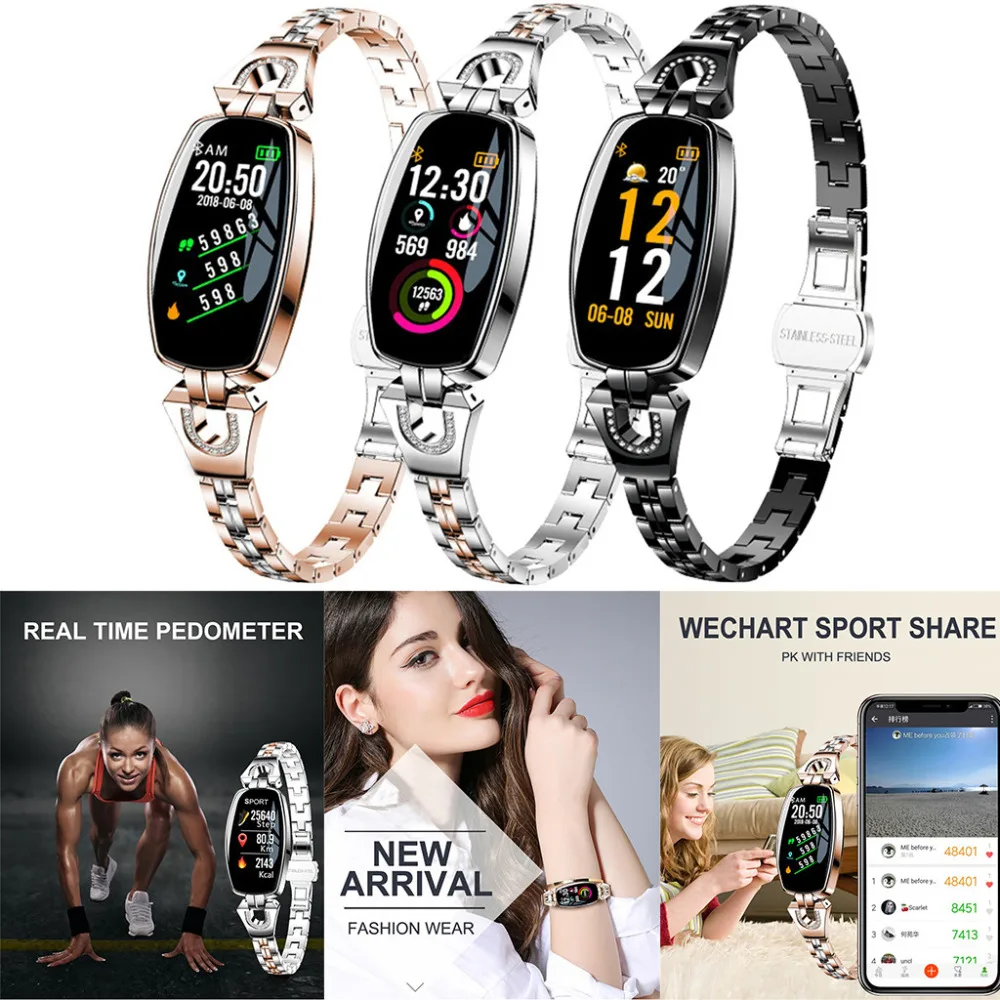 New IP67 Waterproof index Color Screen Blood Pressure/Heart Rate Monitor Smart Bracelet Watch Pedometer Sport Fitness Tracker
