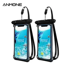 ANMONE Waterproof Smartphone Case Full View Underwater Pouch Transparent Dry Bags Swimming Diving Hiking Water Proof Covers