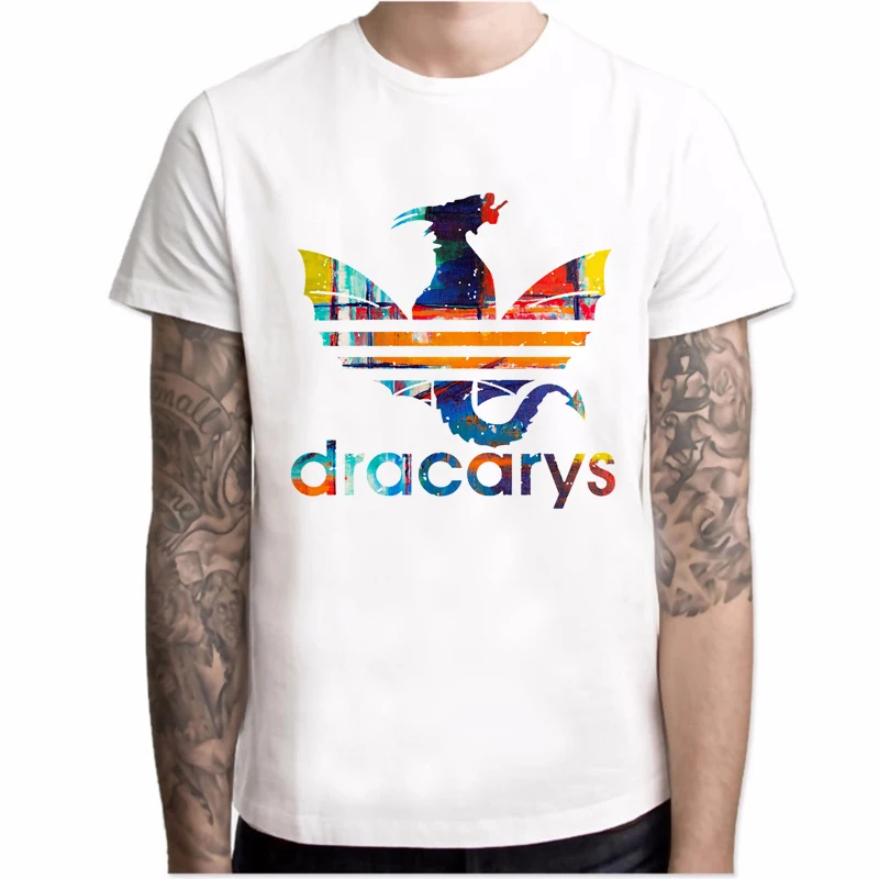 

Dracarys T shirt Men Game Of Thrones T-Shirt harajuku Vintage T shirt Camisetas hombre hipster Comfortable Game tee shirt tops