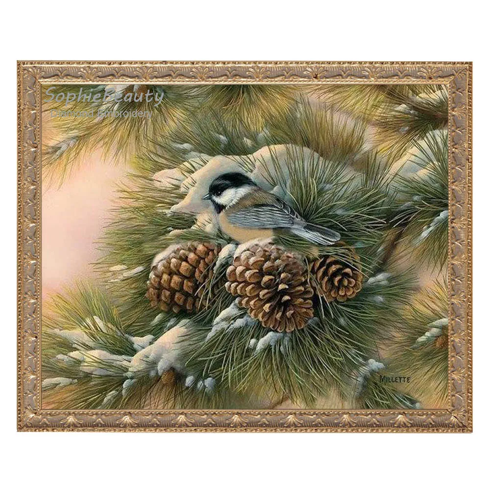 5D Diamond Painting Embroidery DIY Diamant Papagei Kreuzstich Stickerei