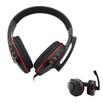 

Leather USB 2.0 Wired Stereo Micphone Mic Headset for Sony PS3 PS4 PC Game for iPhone Samsung A273