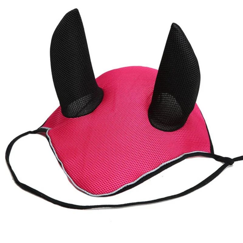 Horse Fly шапка-маска сетчатые маски с ушками протектор для верховой езды дышащий сетчатый чехол для конного спорта
