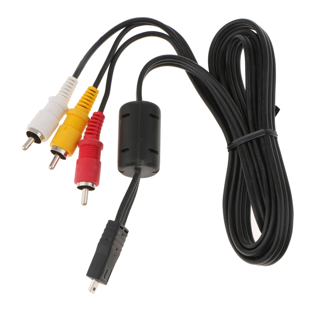For Nikon Camera AV Cable Audio Video Cord EG-CP16 TV Connection RCA Adapter Wire Lead View Recording Iamge 1.2m/4ft Length 