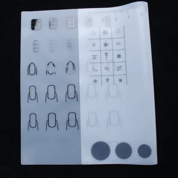 

Silicone Carpet Nail Art Templates Practice Coloring Soft Foldable Polish Pad Stamping Nails Printing Mat For Manicure Equipment