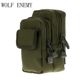 

Military-style Tactical Outdoor Waist Bag with Three Pockets and Molle Webbing Sport Bags