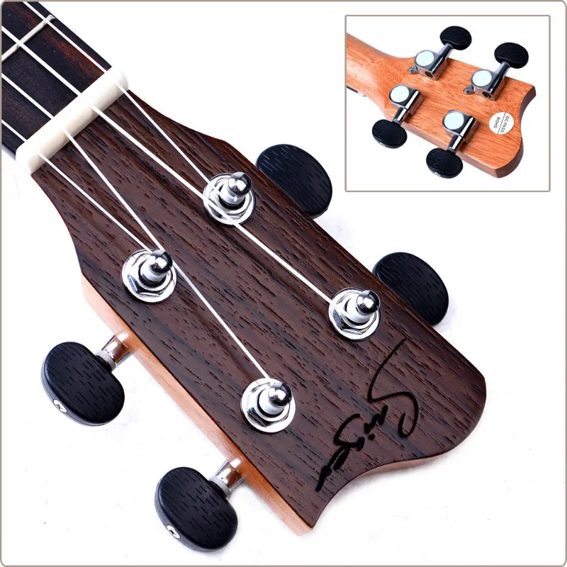 Топ однотонная укулеле Cedar Rosewood Concert Tenor 24 26 дюймов Cutaway pick Up Guitar Mini 4 струны Ukelele