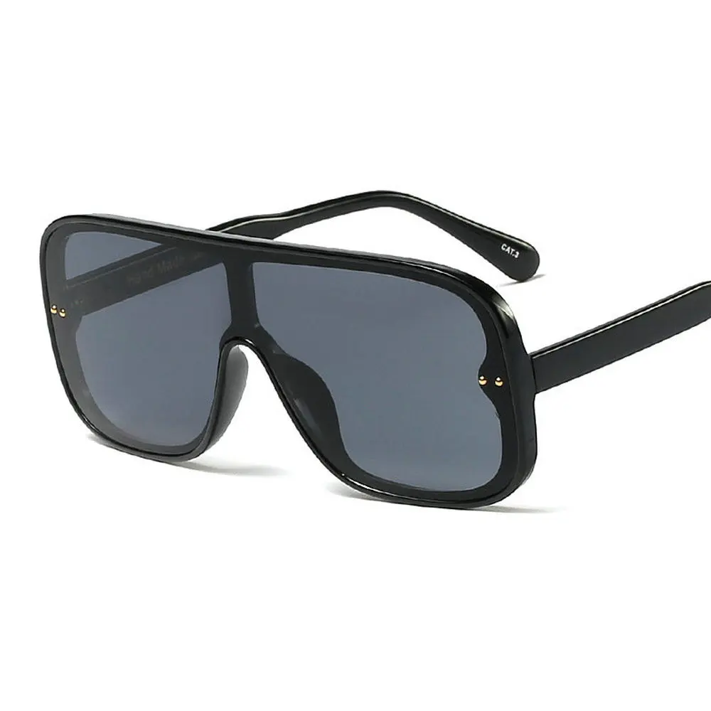 

2019 Sunglasses Oversize women sunglasses Large frame Black Sunglasses Wind Men Sun Glasses Retro square Rimless Glasses NX