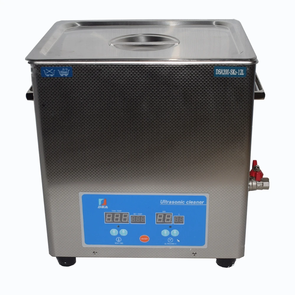12L Capacity Stainless Steel Ultrasonic Cleaner 200W Heatable Digital