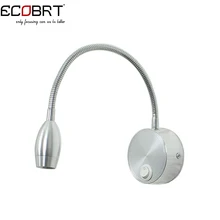 Modern Silver LED Bedside Lamp Reading Wall Lamps 3W Plumbing Trap Background Mirror Light With Switch LED Wall Light 220V AC Modern Silver LED Bedside Lamp Reading Wall Lamps 3W Plumbing Trap Background Mirror Light With Switch LED Wall Light 220V AC