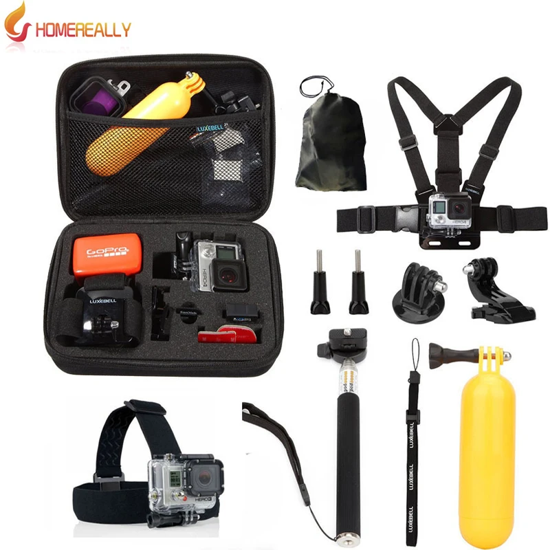 

Gopro Accessories Set for Go pro hero 5 4 3 kit Mount for SJCAM SJ4000 SJ5000 SJ6000 SJ9000 xiaoyi M10 M20 SOOCOO Action Camera