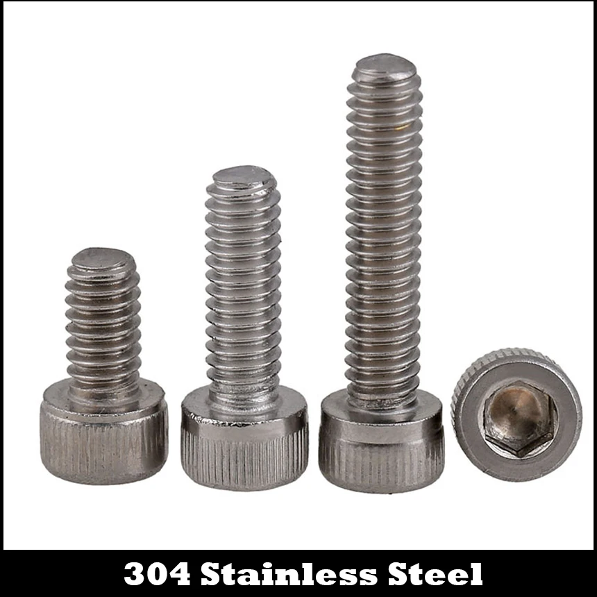 

10# #10-24 1/4 5/16 3/8 1/2 Inch Length 304 Stainless Steel US UNC Coarse Thread Allen Head Screw Cap Hex Hexagon Socket Bolt