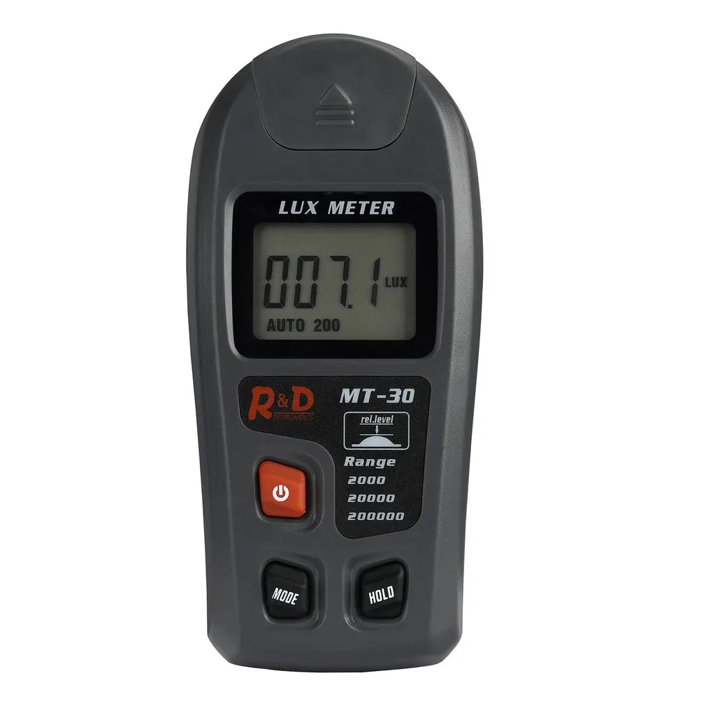 MT-30 Multifunction Digital Lux Meter Portable Handheld 0.1-200000lux High Accuracy Luxmeter Illuminance Meter Tester