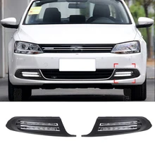 New Daytime Running Light for Volkswagen VW Jetta Sagitar MK6 2011 2012 2013 2014 LED DRL Styling Cree Chip Fog Lamp Assembly