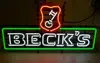 Custom Beck's Bier Key Glass Neon Light Sign Beer Bar