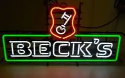На заказ Beck's Bier Key glass неоновый свет знак пивной бар
