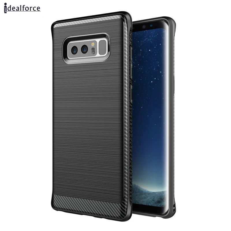 For Samsung Note 8 Case Carbon Fiber Phone Cover Shell For