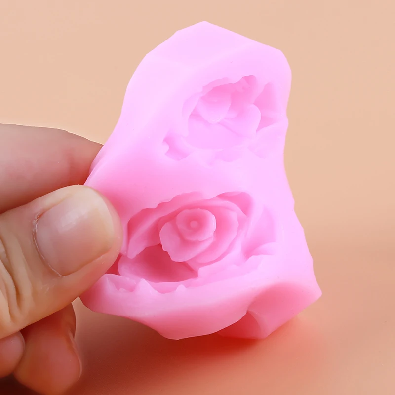Инструмент для украшения тортов 3D силиконовая форма в виде цветка розы помадка