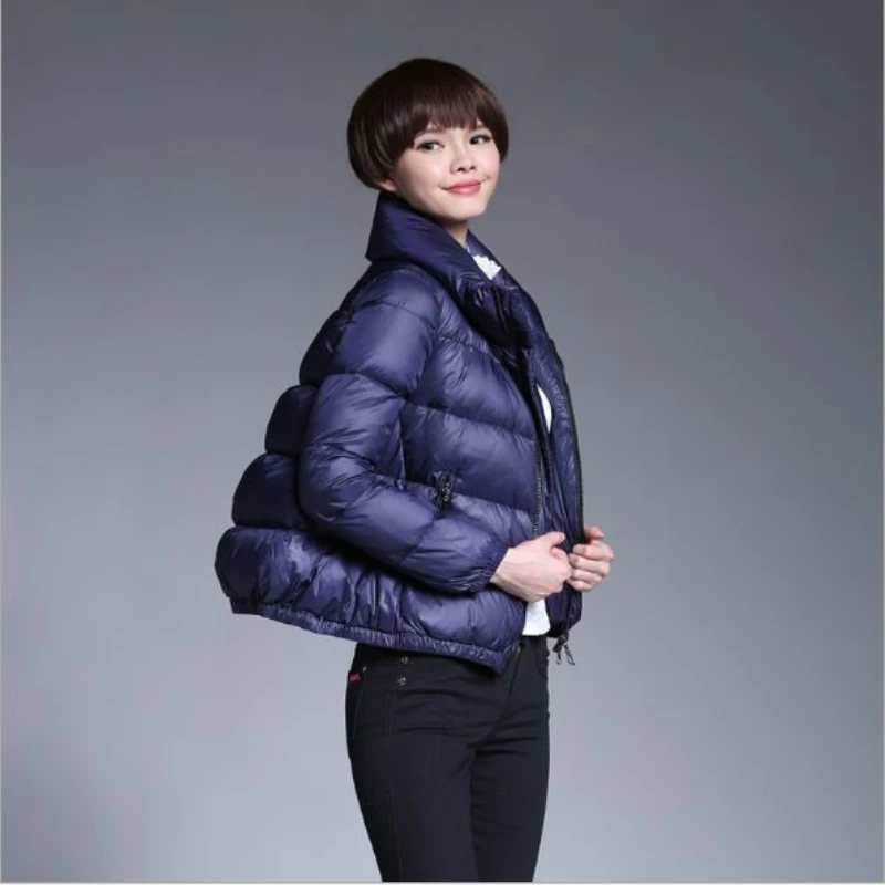 

European Style New Down Jackets Coat 2019 Fashion Women White Down Jacket Winter Female Coat Short Elegant Jacket Down Parkas