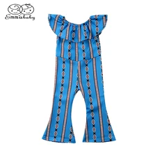 Для малышей, летняя детская одежда платье с открытыми плечами для маленьких девочек комбинезоны без рукавов комбинезон, одежда для подвижных игр, одежда