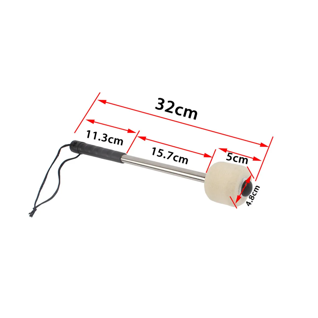 White Percussion Concert Bass Drum Wool Felt Mallet Percussion Stringed Instruments Guitar Parts Accessory